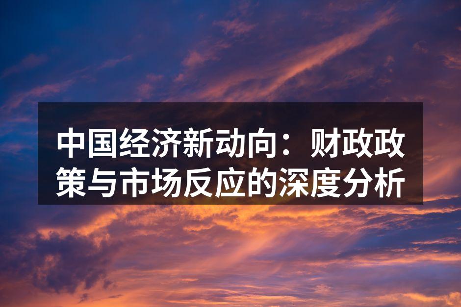 中国经济新动向：财政政策与市场反应的深度分析