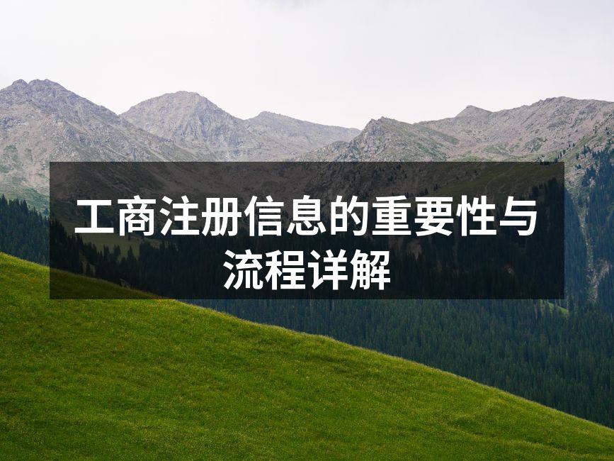 工商注册流程图解